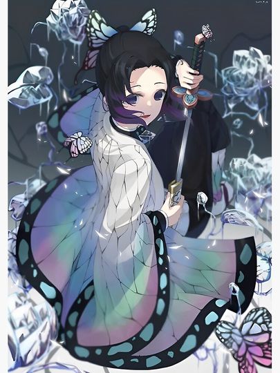 Kocho Shinobu anime poster Premium Matte Vertical Poster