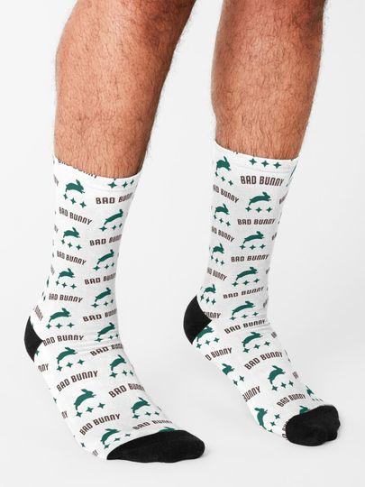 Bad Bunny Dodgers   Socks