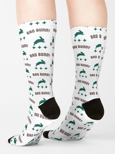 Bad Bunny Dodgers   Socks