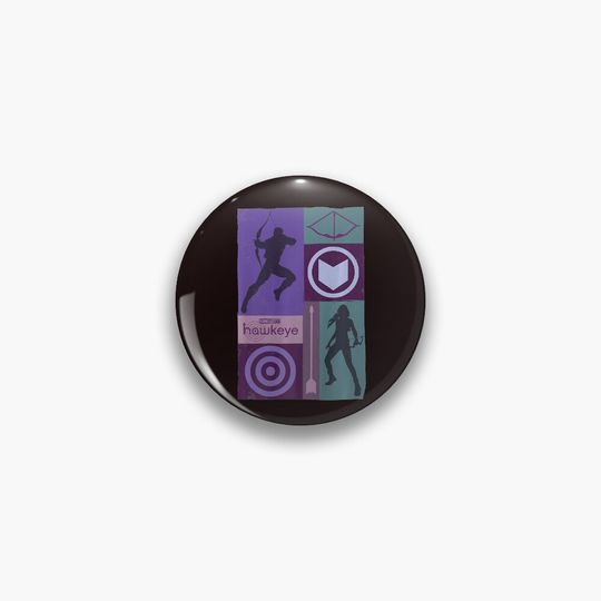 Hawkye Katte Bisshop Purple Target Pin