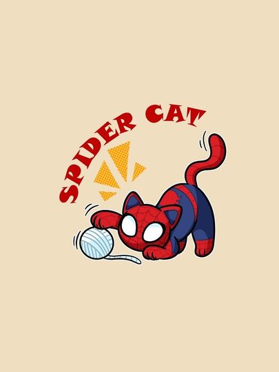 spider cat playing with wool iPhone Case