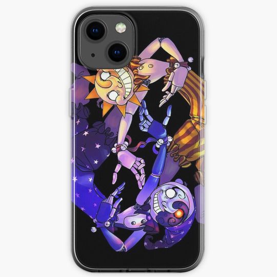 Sun & Moon BOSS FNAF Security Breach iPhone Case
