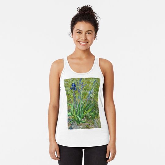 Vincent Van Gogh "The Iris" Racerback Tank Top