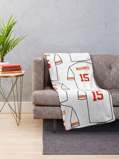 Patrick Mahomes Jersey Throw Blanket, Gift for Fan