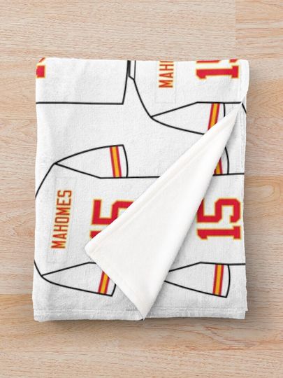 Patrick Mahomes Jersey Throw Blanket, Gift for Fan