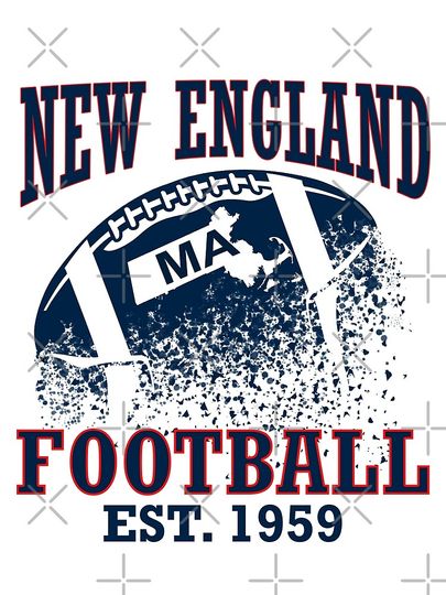 New England Football Vertical Poster