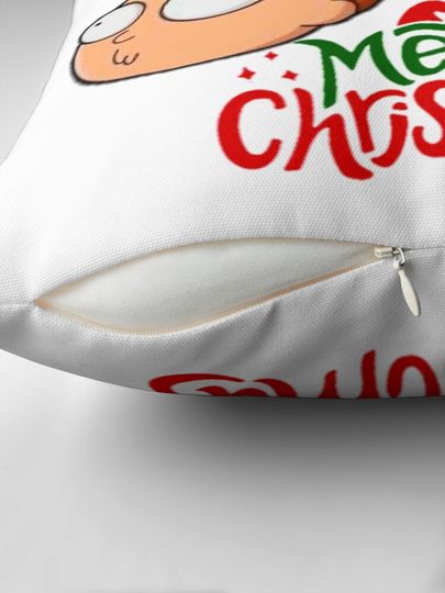 Merry Christmas  Rick And Rickandmorty Throw  Pillow