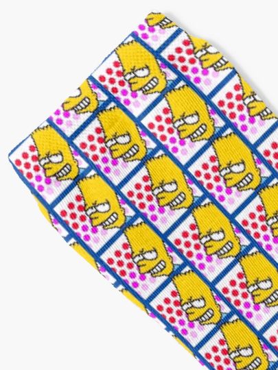 Bart Sprite Socks, Simpson Funny, Gift for Fan