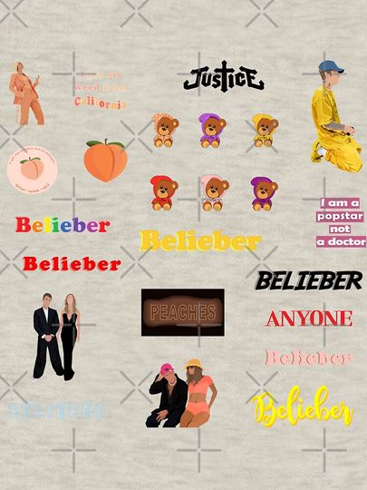 Justin Bieber super mega pack Zipped Hoodie