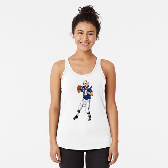 Peyton Manning #18 Passes Racerback Tank Top