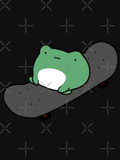 Skateboarding Frog Racerback Tank Top