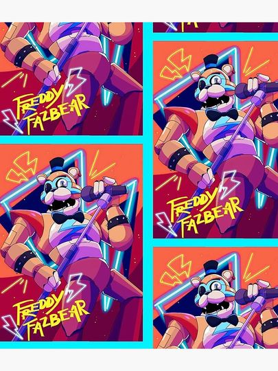 Fnaf Security Breach Glamrock Freddy Rockstar Freddy Backpack