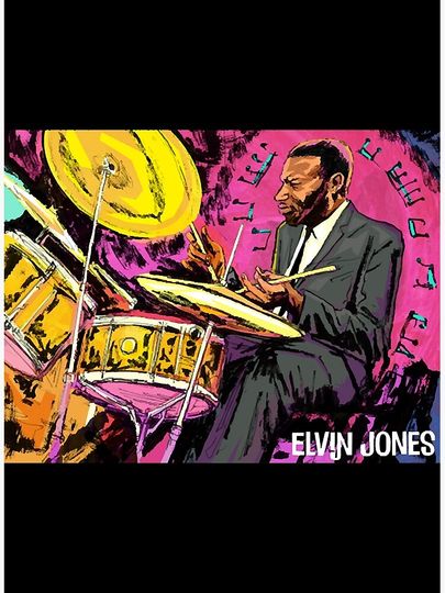 Elvin Jones Premium Matte Vertical Poster
