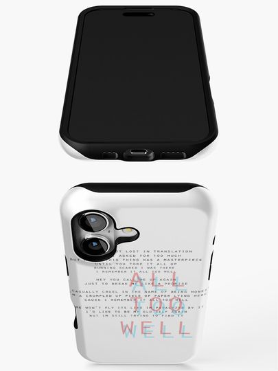 all too well iPhone Case