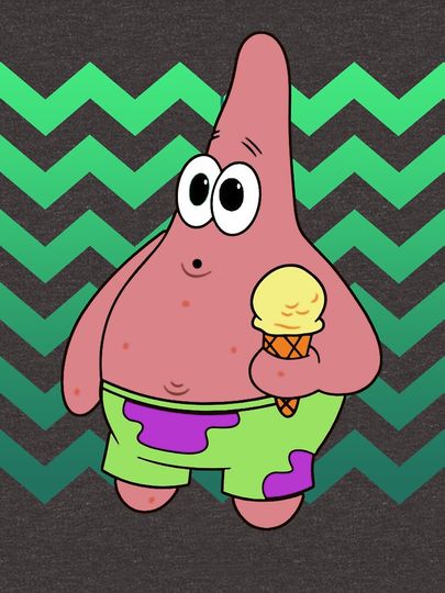Patrick Star Yummy Ice Cream Funny Hoodie