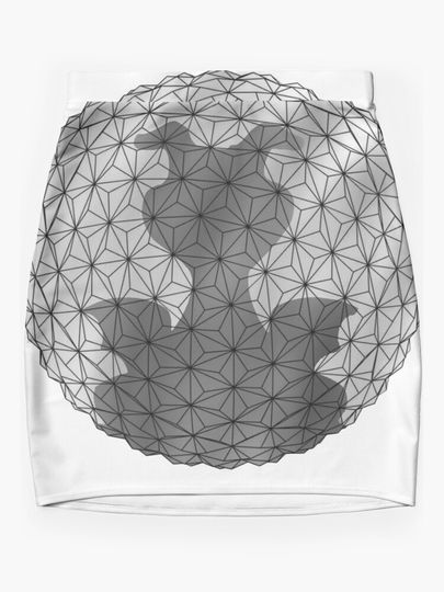 Figment over EPCOT Mini Skirt