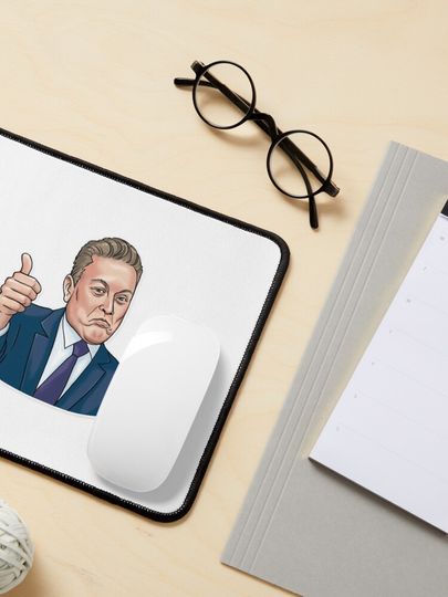 Elon Musk Mouse Pad, Funny Mouse Pad