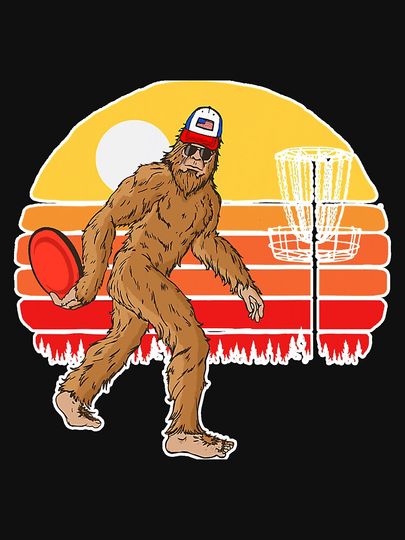Retro Disc Golf Bigfoot Vintage Discus Classic T-Shirt, Golf Gift for Golfers