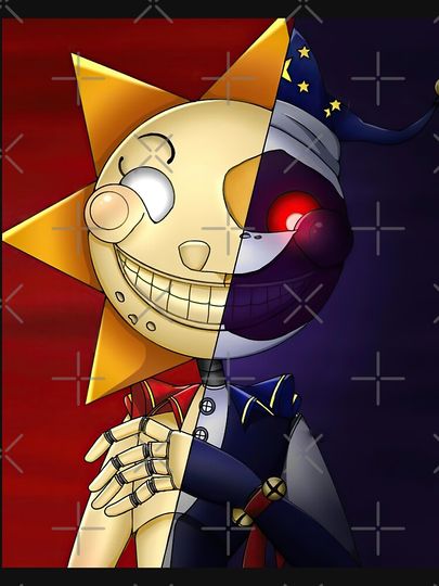 Fnaf Security Breach Sun And Moon Pullover Hoodie