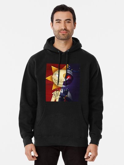 Fnaf Security Breach Sun And Moon Pullover Hoodie