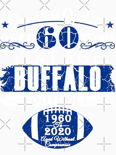 Buffalo Football Fan 60 Years Vintage 1960 Tank Top