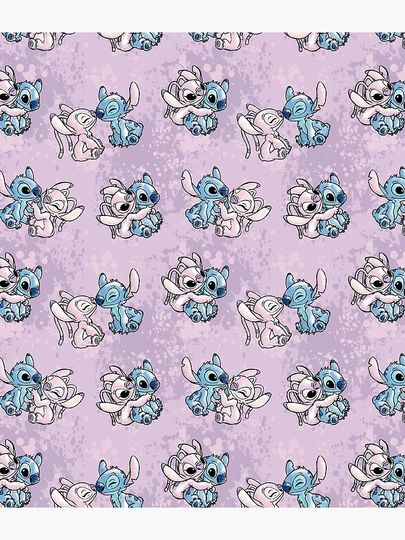 Lilo & Stitch Angel Watercolor Backpack