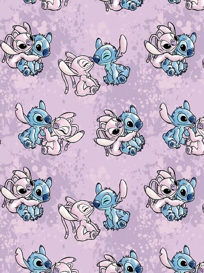 Lilo & Stitch Angel Watercolor  iPhone Case