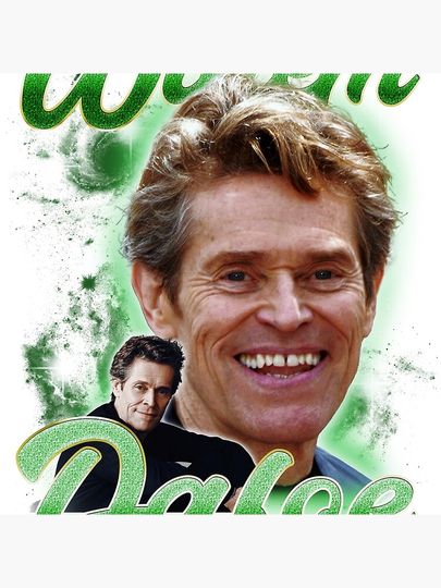 Willem Dafoe (90s vintage bootleg design)  Pillow