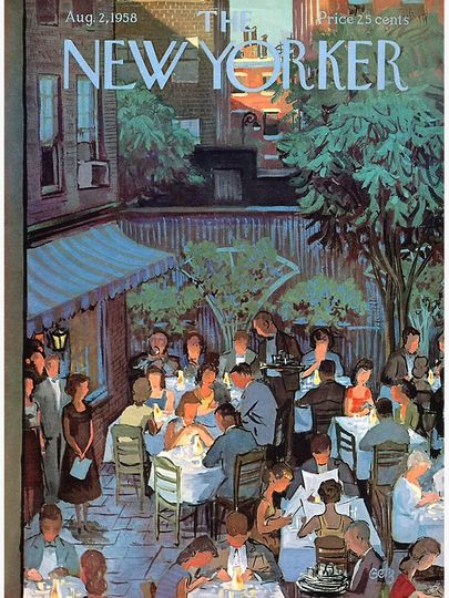 The New Yorker August 1958 Premium Matte Vertical Poster