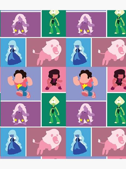 Steven Universe Characters Pattern Backpack