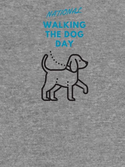 National Walking The Dog Day  Lightweight Sweatshirt