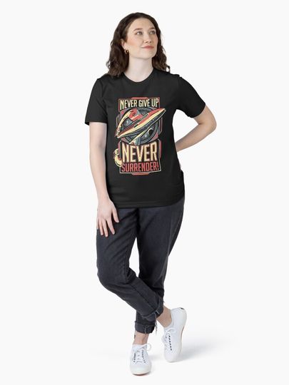 Vintage Never Surrender Quote Retro  Essential T-Shirt
