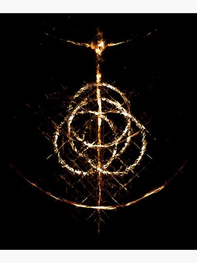 Elden Ring Symbol for Gamers Premium Matte Vertical Poster