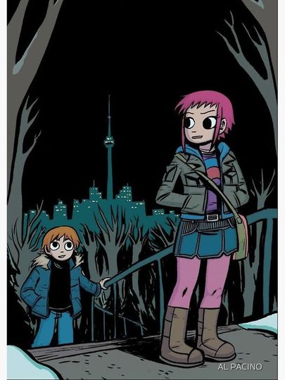 scott pilgrim Premium Matte Vertical Poster