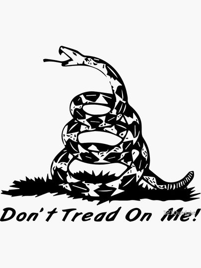 Don't Tread on Me! Gadsden Flag RattleSnake  Sticker