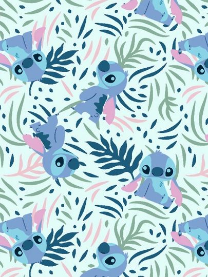 Cute Stitch Seamless Pattern iPhone Case