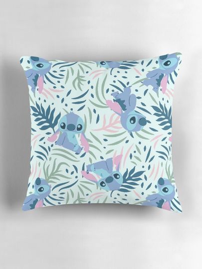 Cute Stitch Seamless Pattern Throw  Pillow