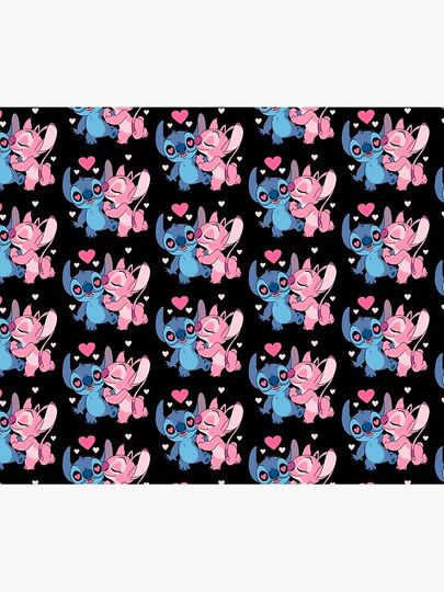 Lilo & Stitch Love Couple Throw Blanket