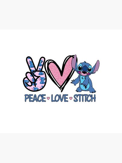 Peace Love Stitch Mouse Pad, disney mouse pad