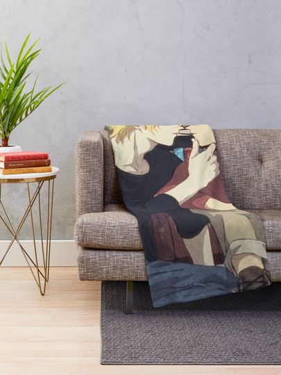 In Library Banana Fish  Throw Blanket, Gift for Fan, for All Age