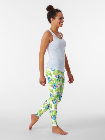 Stitch Tropical Seamless pattern Leggings