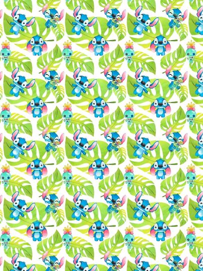 Stitch Tropical Seamless pattern Leggings