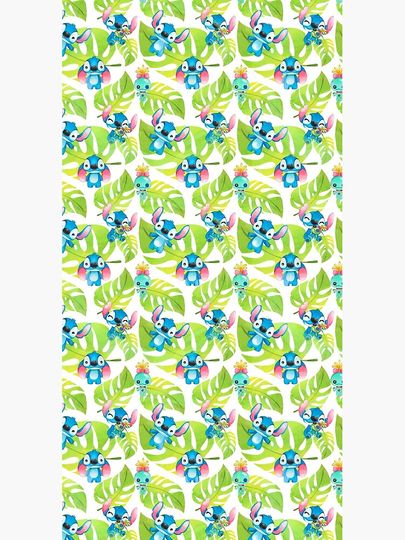 Stitch Tropical Seamless pattern Duffle Bag