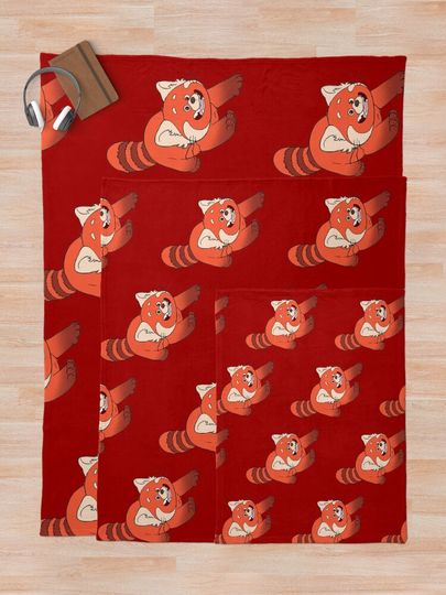 Turning Red Panda Mei Throw Blanket