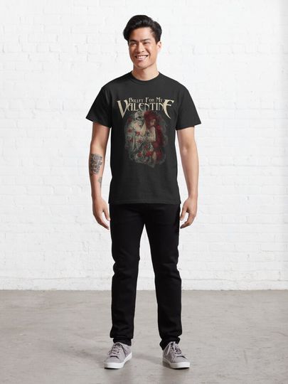 Bullet For My Valentine Skull Red Eyes Valentine's Day T-Shirt