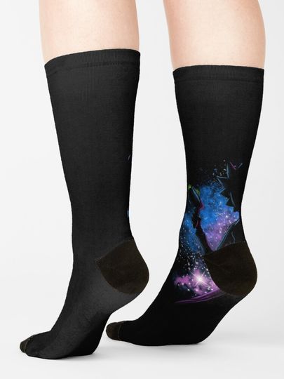 Galaxy Rick and Rickandmorty T-Shirt Socks