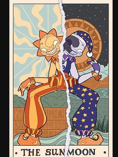 The Sun Moon FNAF Security Breach Pullover Hoodie