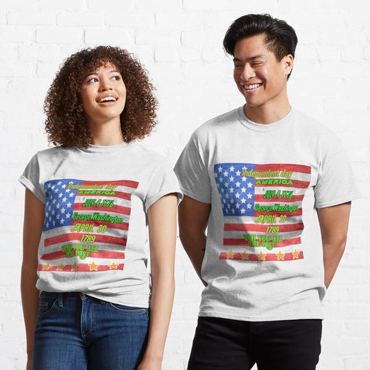 Journée indépendante de l'Amérique T-shirt classique