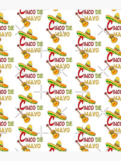 Cinco de mayo with hat and guitar  Backpack