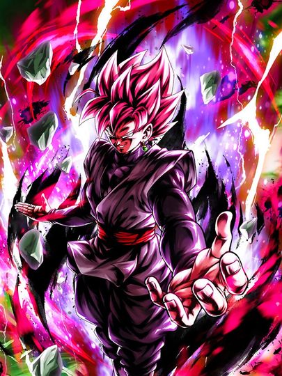 Goku Black Super Saiyan Rose iPhone Case